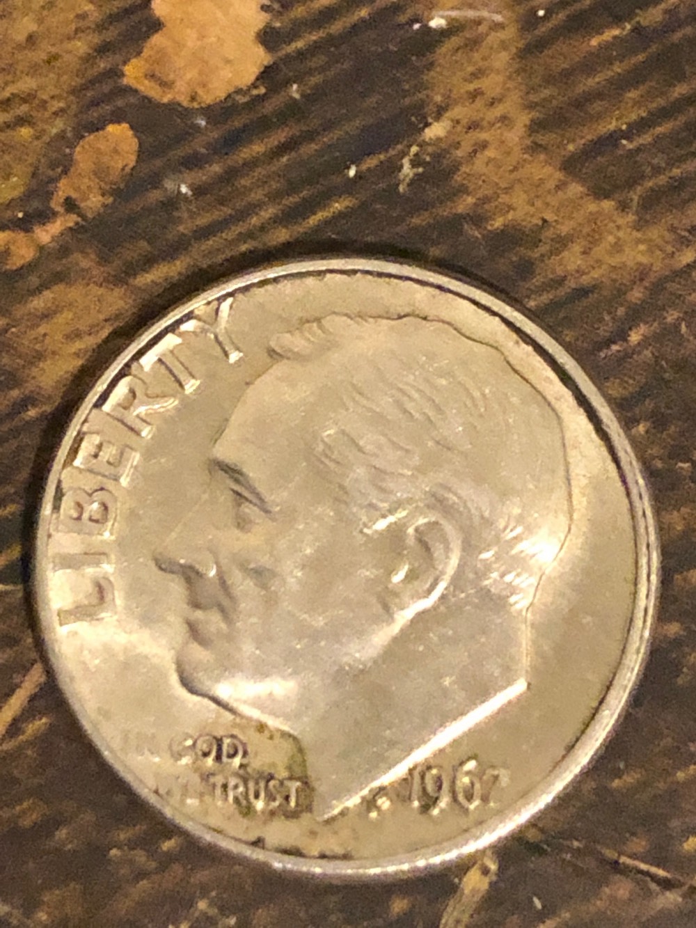 1967-No-Mint-Mark-Dime